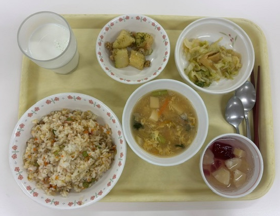 ７月８日　ガーリックチャーハン